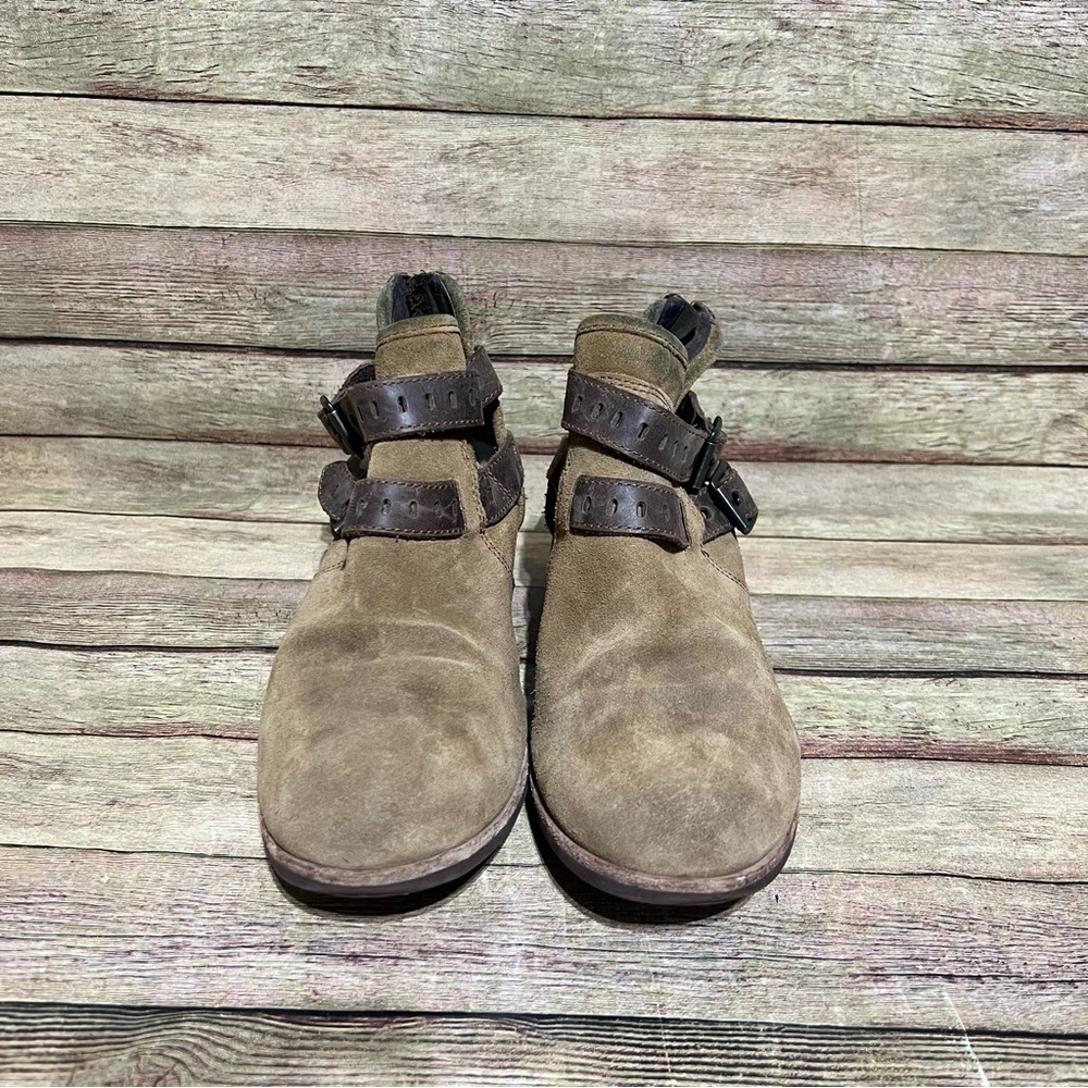 Ugg Brown Leather Patsy Chestnut Ankle Boots - image 5